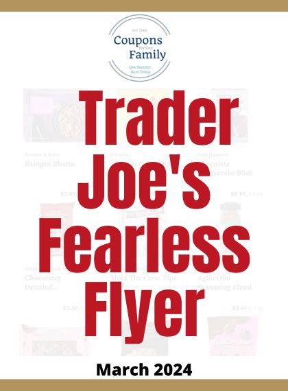 trader joe's fearless flyer march 2024